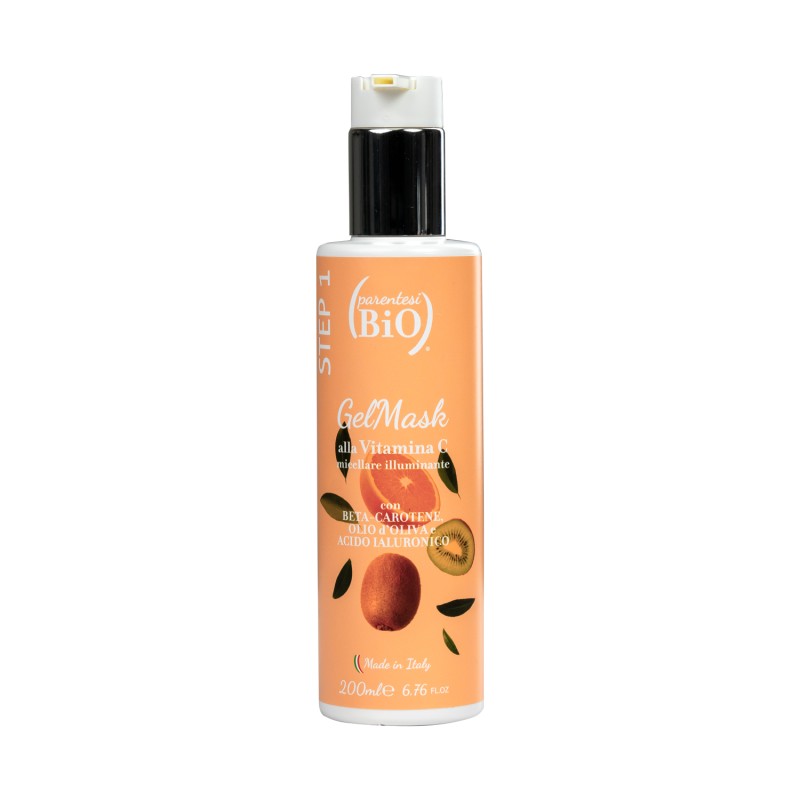 Parentesi Bio  Gel Mask Micellare Illuminante alla Vitamina C  Detergente viso