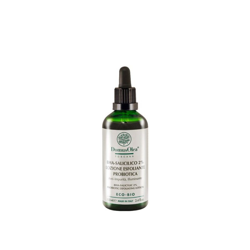 Domus Olea Toscana  Lozione Esfoliante Probiotica 2% BHA  Scrub Viso