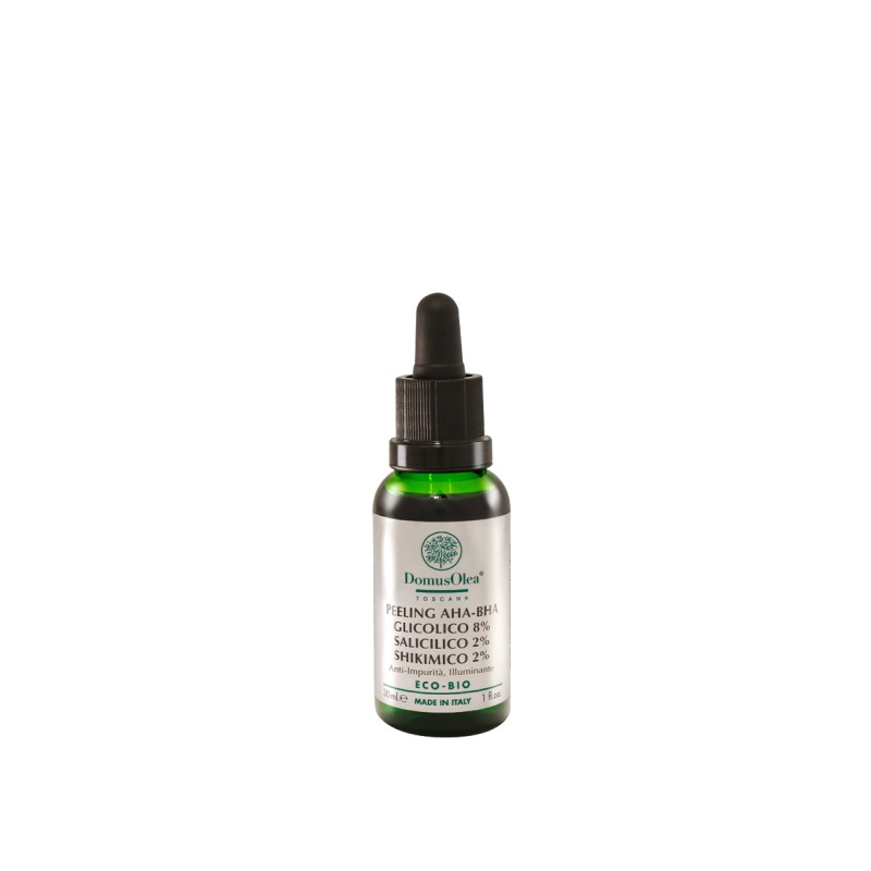 Domus Olea Toscana  Peeling AHA-BHA Glicolico 8% Salicilico 2% Shikimico 2%  Scrub Viso