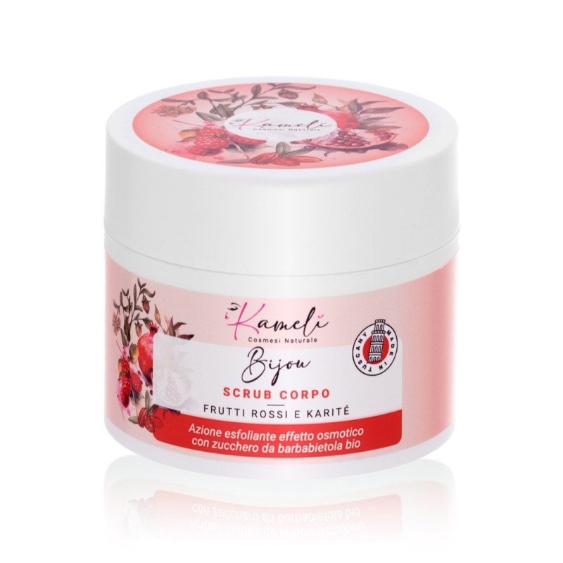 Kamelì  Scrub Corpo Frutti Rossi e Karite  Scrub Corpo