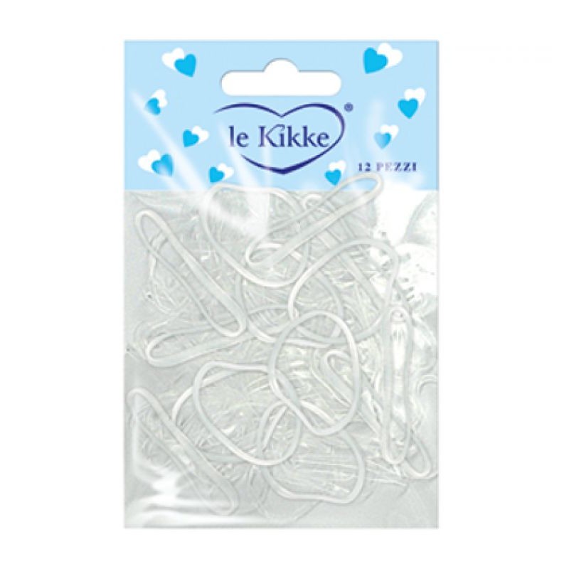 Le Kikke - Accessori  Elastici per Treccine - Trasparente - 100 pezzi  Spazzole e Phon