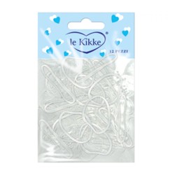Le Kikke - Accessori  Elastici per Treccine - Trasparente - 100 pezzi  Spazzole e Phon