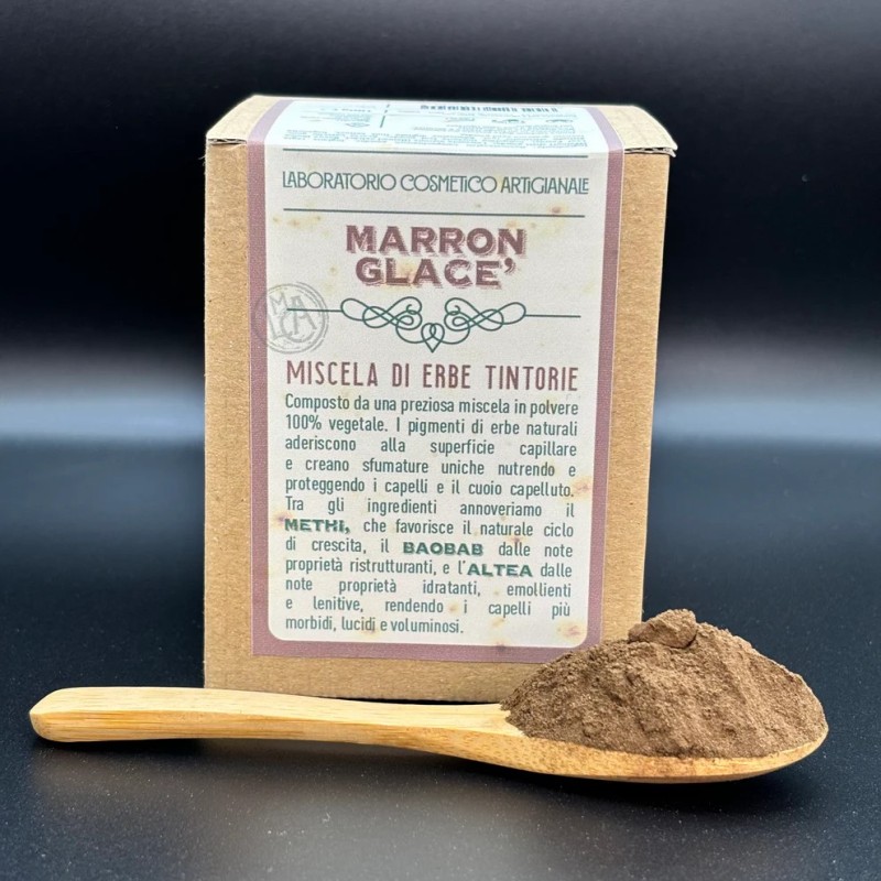 laboratorio cosmetico artigianale  Tinta Vegetale - Henne Marron Glacè  Henné e Tinte Vegetali