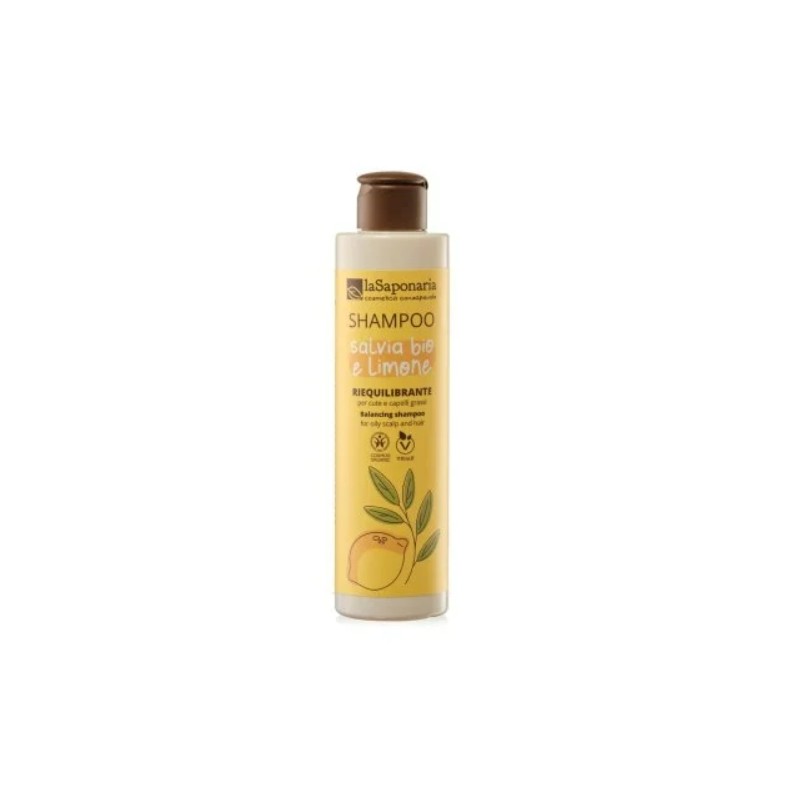 La Saponaria  Shampoo Salvia Limone  Shampoo bio capelli grassi