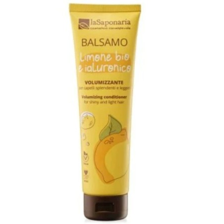 La Saponaria  Balsamo capelli volumizzante Limone e Ialuronico  Balsamo Capelli Grassi