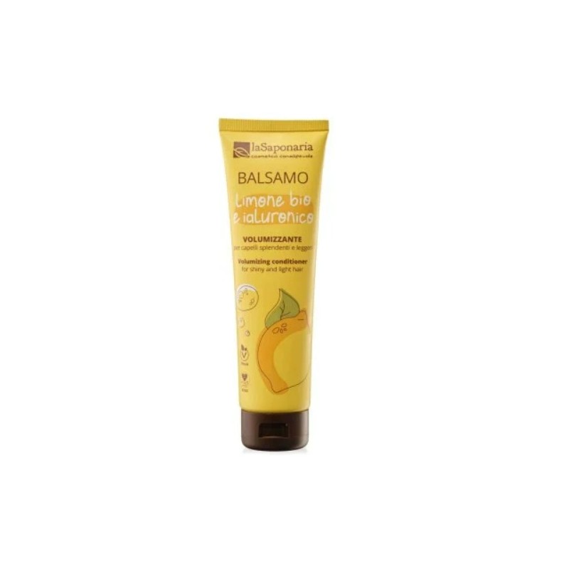 La Saponaria  Balsamo capelli volumizzante Limone e Ialuronico  Balsamo Capelli Grassi