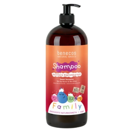 Benecos  Shampoo Albicocca e Oliva - Sweet Sensation  Shampoo Capelli Secchi e Trattati