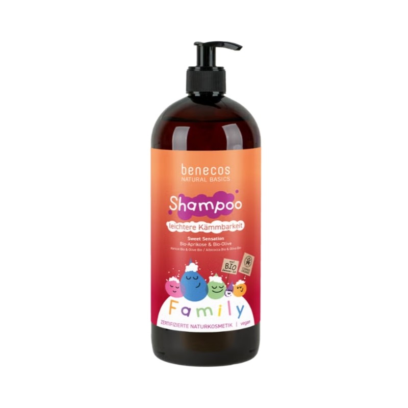 Benecos  Shampoo Albicocca e Oliva - Sweet Sensation  Shampoo Capelli Secchi e Trattati