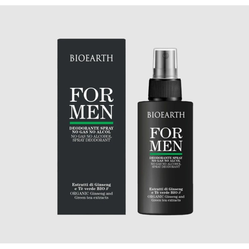 Bioearth  For Men – Deodorante Spray No Gas No Alcol  Deodoranti