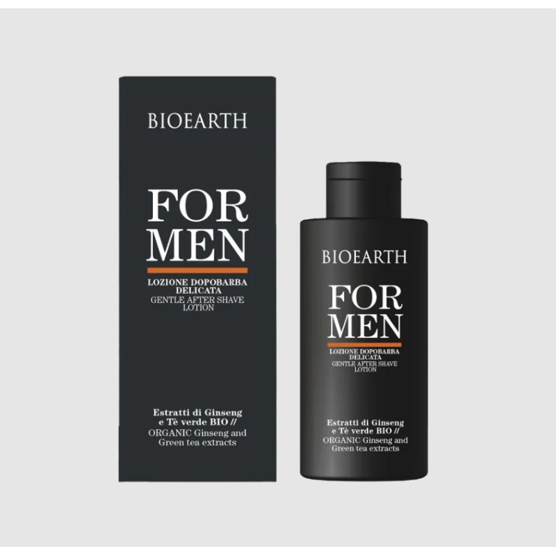 Bioearth  For Men – Lozione Dopobarba Delicata  Rasatura e Styling Barba