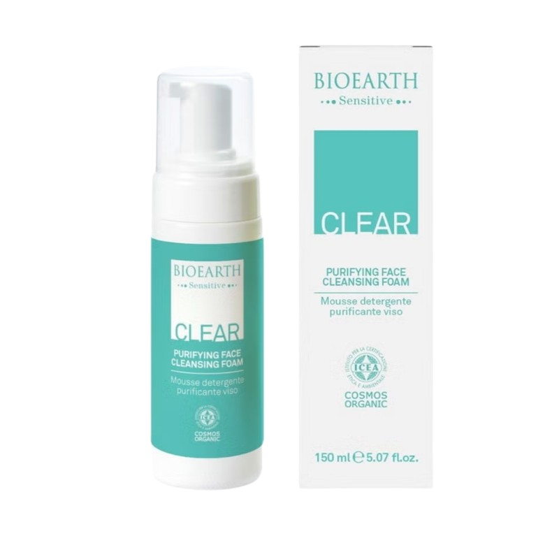 Bioearth  Sensitive Clear Mousse Detergente Purificante Viso  Detergente viso