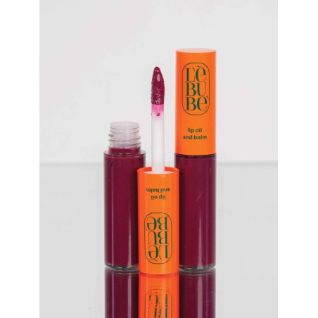 lebubè  2-in-1 Lip Oil Colorato + Balsamo Labbra Wine  Gloss e Tinte Labbra