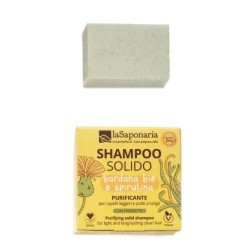 La Saponaria  Shampoo Solido - Purificante ed Antiforfora  Cosmetici solidi per capelli