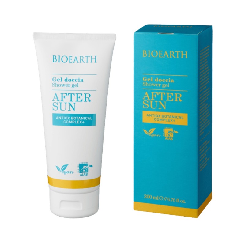 Bioearth  Gel doccia doposole con Antiox Botanical Complex+  Dopo Sole bio