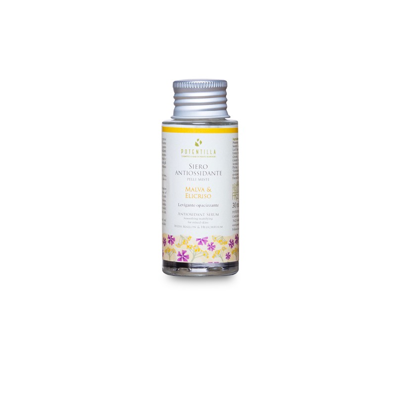 Potentilla  Siero Viso Antiossidante con Malva ed Elicriso - Ricarica  Sieri Viso
