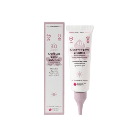 Biofficina Toscana  Crema viso giorno protettiva SPF30 – Biofficina Toscana  Protezione Solare Viso