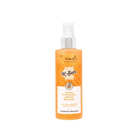 Kamelì  K-Sun Acqua profumata shimmer – Effetto luminoso e rinfrescante con micro pigmenti oro  Profumi