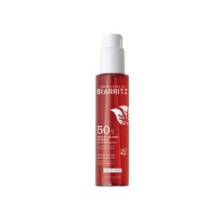 Olio solare satinato viso, corpo e capelli SPF 50