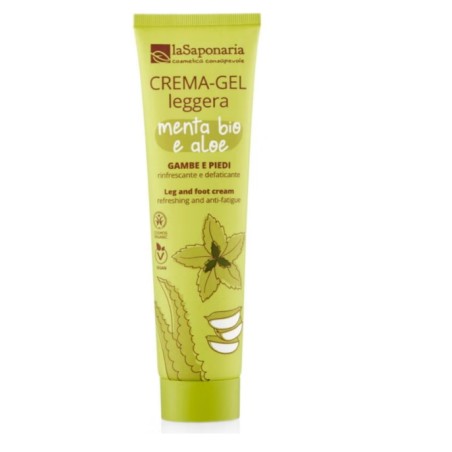 La Saponaria  Crema Gel Vegan per Piedi e Gambe  Gambe Leggere