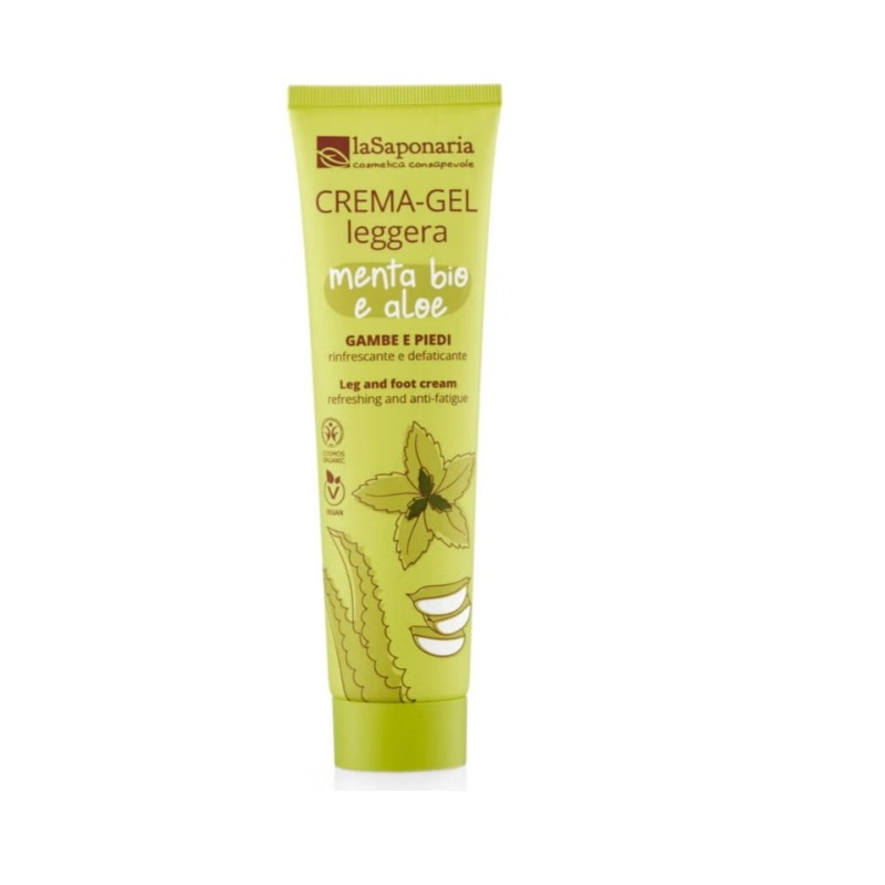 La Saponaria  Crema Gel Vegan per Piedi e Gambe  Gambe Leggere