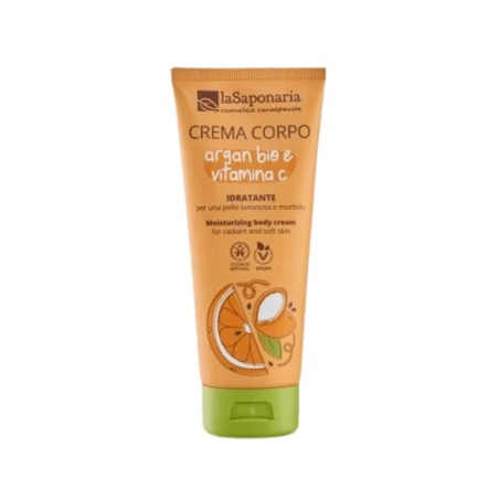 La Saponaria  Crema corpo idratante – Argan bio e Vitamina  Creme Corpo Bio