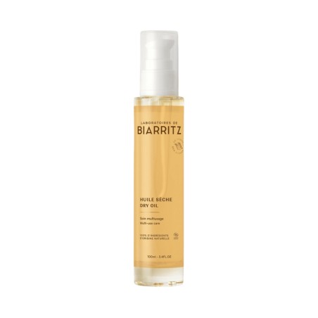 Laboratoires de Biarritz Olio Secco Biologico - Trattamento Multiuso Nutriente Viso, Corpo e Capelli Huiles et Beurres