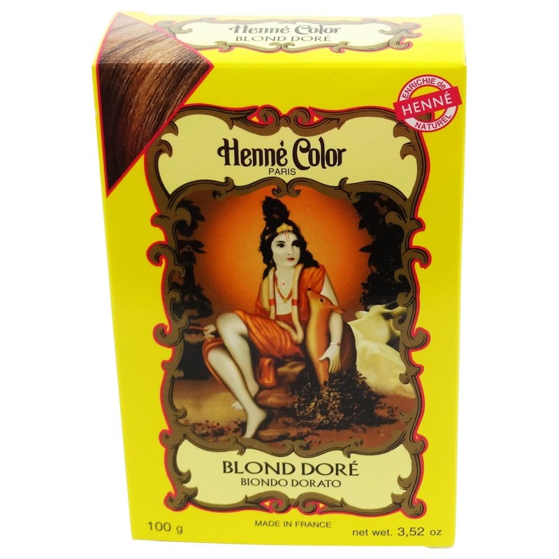 Le Henné Blond Doré Sitarama Teint de légumes et de Henne   Disponible sur Yumibio.com