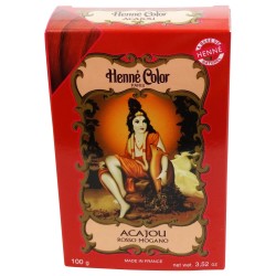 Le Henné Acajou Rouge - Acajou Sitarama Teint de légumes et de Henne   Disponible sur Yumibio.com
