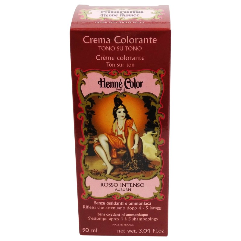 Henna in Cream and deep Red Sitarama Dyed vegetables and Henne  Available on Yumibio.com