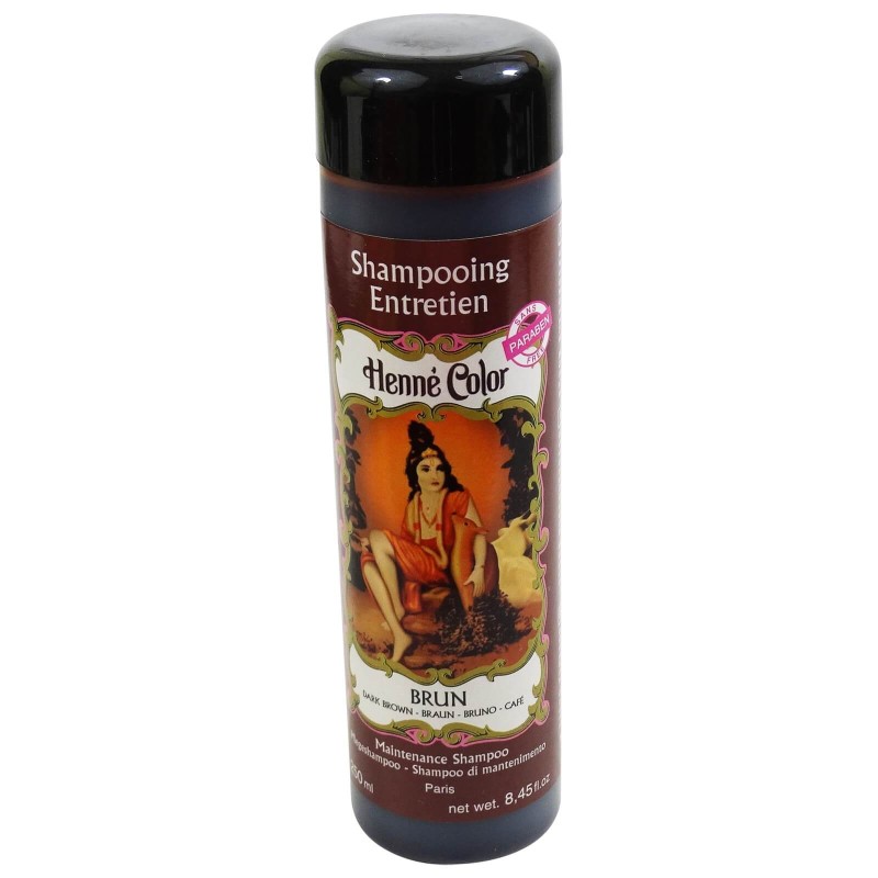 Shampooing-Mettre En Évidence Le Henné Brun Foncé Sitarama Shampooing   Disponible sur Yumibio.com