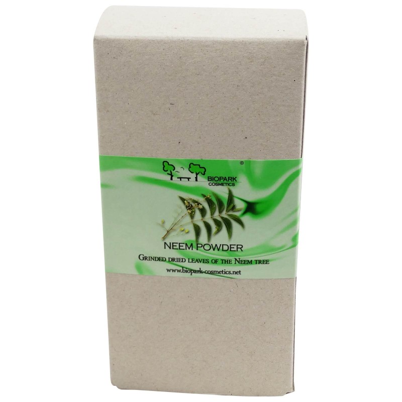 Powder of Neem Biopark Cosmetics Herbal Ayurvedic  Available on Yumibio.com