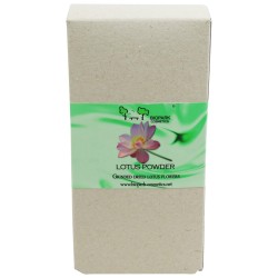 La poussière de la Lotus Biopark Cosmetics À Base De Plantes Ayurvédiques   Disponible sur Yumibio.com