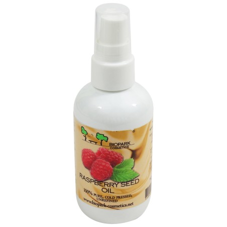 Huile de pépins de Framboise Biopark Cosmetics Huiles et de Macération   Disponible sur Yumibio.com
