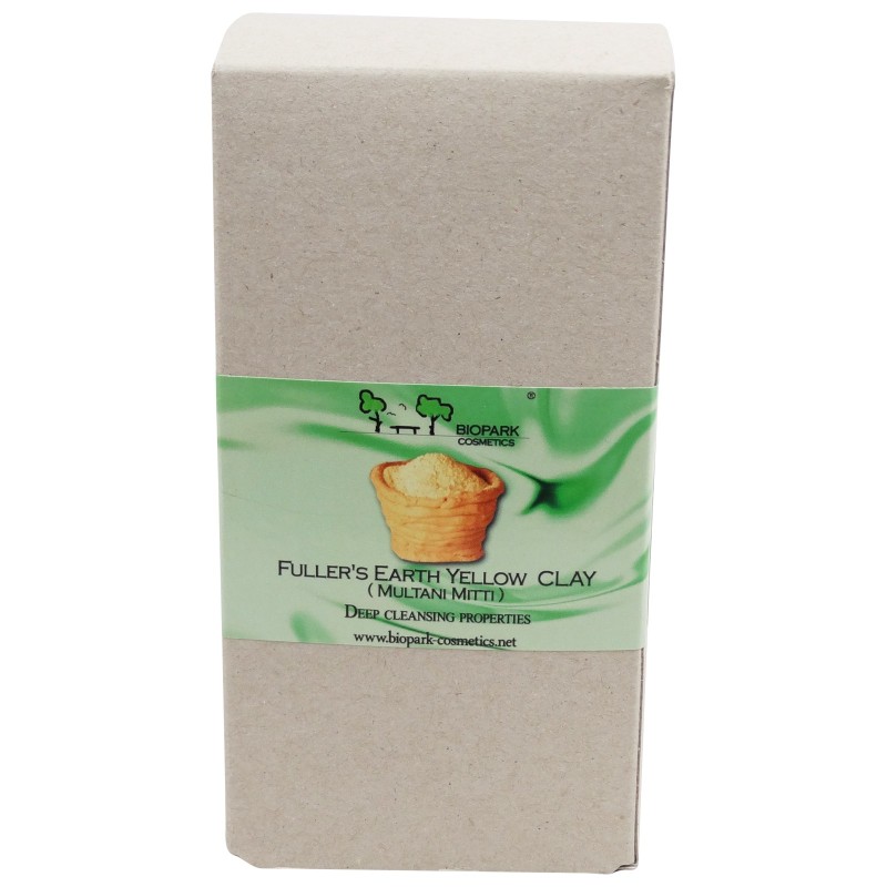 Yellow Clay Biopark Cosmetics Herbal Ayurvedic  Available on Yumibio.com