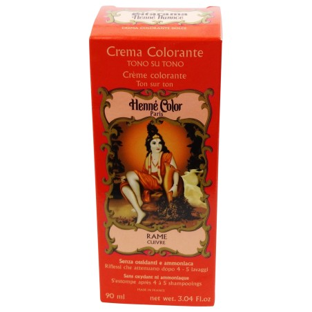 Henné Crème Cuivre Rouge Sitarama Teint de légumes et de Henne   Disponible sur Yumibio.com