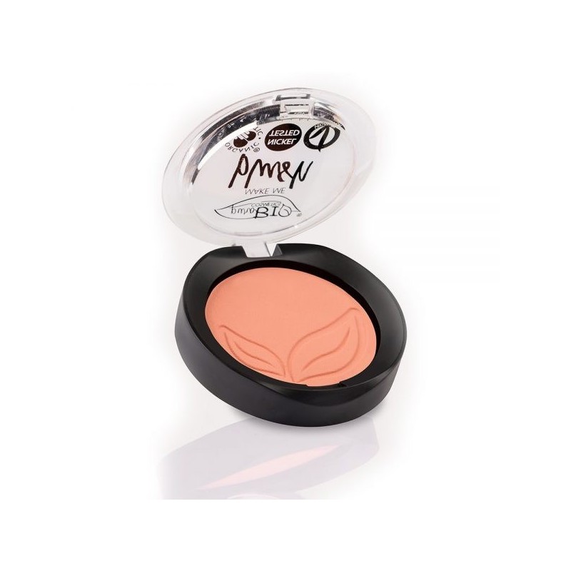 Fard À Joues 02 Rose - Corail Mat Purobio Face   Disponible sur Yumibio.com