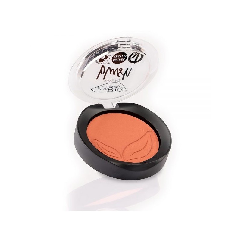 Blush 04 - Brique Mat Purobio Face   Disponible sur Yumibio.com