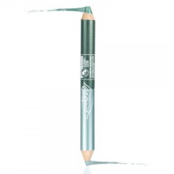 Plaqué Œil DUO-Nuit - Kajal Vert Sarcelle d'hiver + Ombre à paupières Vert Émeraude Purobio Les fards à paupières   Disponibl...