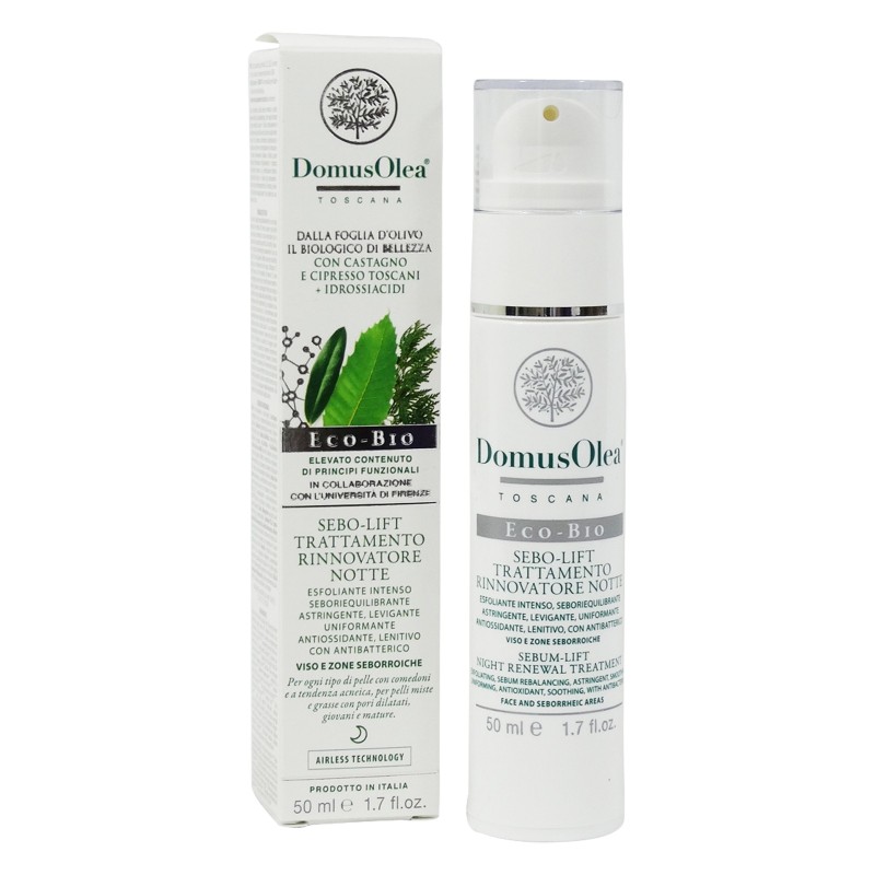 Sebo Ascenseur Renouvellement De Traitement De La Nuit Domus Olea Toscana Hydratant   Disponible sur Yumibio.com