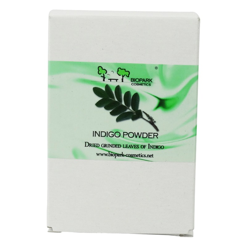 Pure Poudre d'Indigo Biopark Cosmetics Teint de légumes et de Henne   Disponible sur Yumibio.com