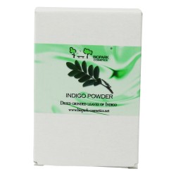 Pure Poudre d'Indigo Biopark Cosmetics Teint de légumes et de Henne   Disponible sur Yumibio.com