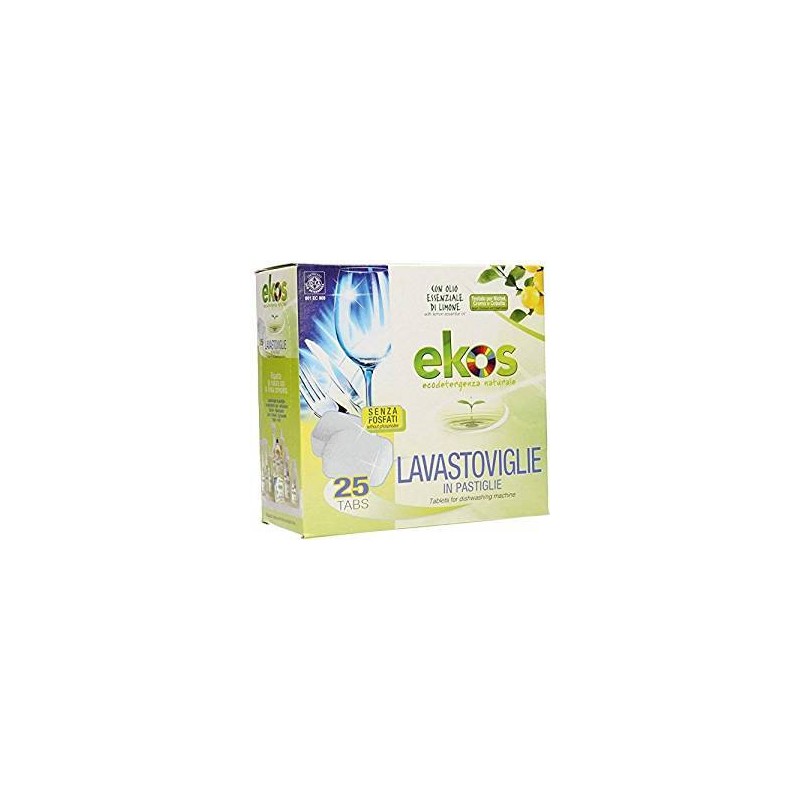 Détergent pour lave-vaisselle dans les Tablettes Ekos La vaisselle et les Couverts   Disponible sur Yumibio.com