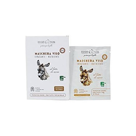Face mask, Donkey's Milk Delicato D'Asina Masks  Available on Yumibio.com