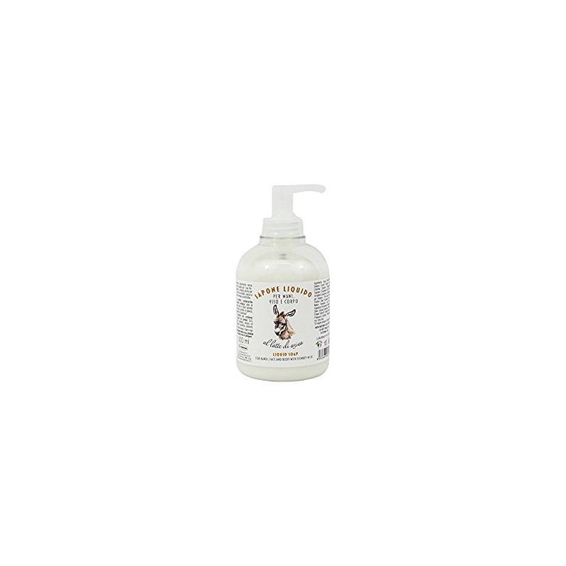 Liquid soap Donkey Milk Delicato D'Asina Soaps  Available on Yumibio.com