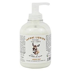 Liquid soap Donkey Milk Delicato D'Asina Soaps  Available on Yumibio.com