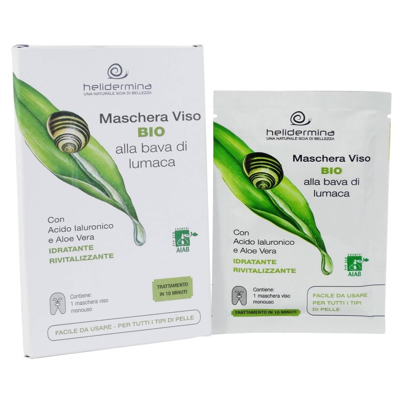 Face mask to the Dribble of the Snail Helidermina Masks  Available on Yumibio.com