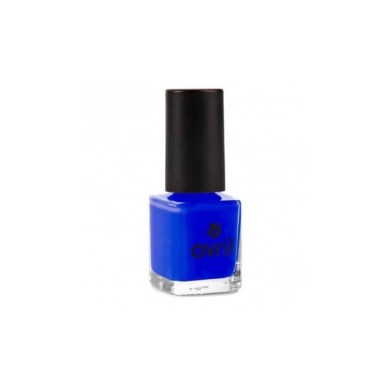 Enamel Electric Blue Avril Nail Polish  Available on Yumibio.com