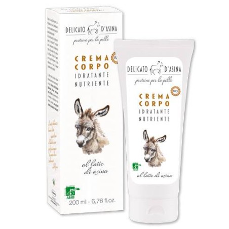 Crème pour le corps avec le Lait d'Ânesse Delicato D'Asina Des Lotions et des Crèmes   Disponible sur Yumibio.com