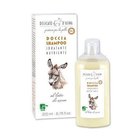 Shower gel and Shampoo to the Milk Of a Donkey Delicato D'Asina Bathroom and shower  Available on Yumibio.com