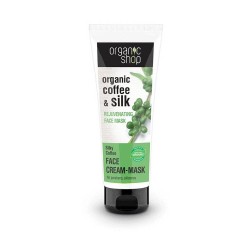 Maschera Viso Rivitalizzante Caffè e Proteine della Seta Organic Shop Masks  Available on Yumibio.com